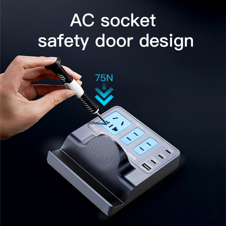 WLX-H11 72W Intelligent Wireless Fast Charging Socket by buy2fix