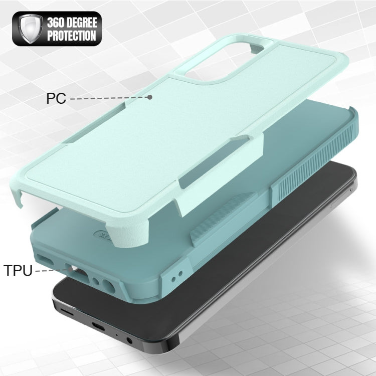 For Samsung Galaxy A15 5G 2 in 1 PC + TPU Phone Case(Light Green) by buy2fix