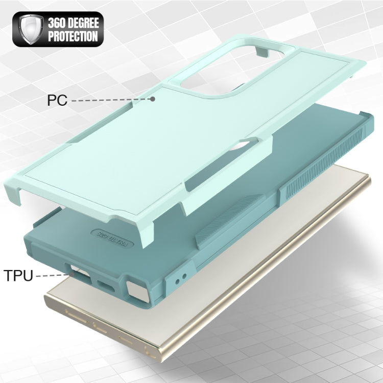 For Samsung Galaxy S24 Ultra 5G 2 in 1 PC + TPU Phone Case(Light Green) - Galaxy S24 Ultra 5G Cases by buy2fix | Online Shopping UK | buy2fix