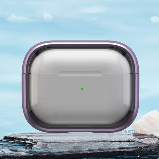 For AirPods Pro 1 TPU Hybrid PC Case with Holder(Purple) - For AirPods Pro by buy2fix | Online Shopping UK | buy2fix