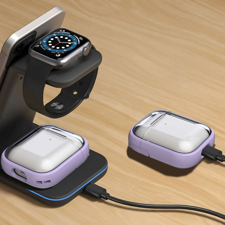 For AirPods Pro 2 TPU Hybrid PC Case with Holder(Pink) by buy2fix