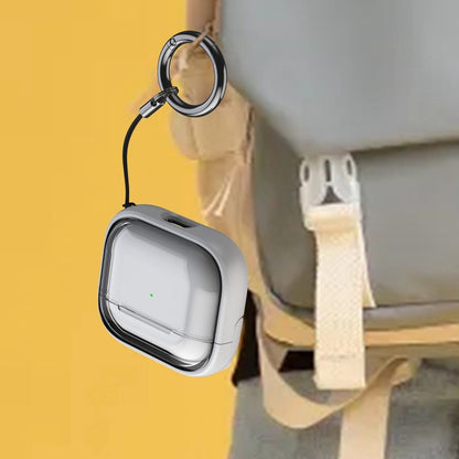 For AirPods Pro 2 TPU Hybrid PC Case with Holder(Pink) by buy2fix