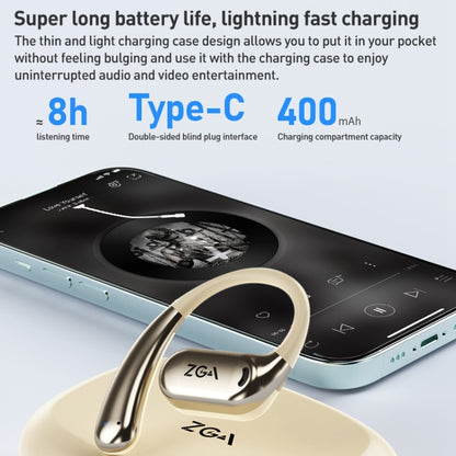 ZGA GS12 Ear-mounted Wireless Bluetooth Earphone(White) by ZGA