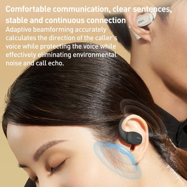ZGA GS15 Ear-mounted Wireless Bluetooth Earphone(Black) by ZGA