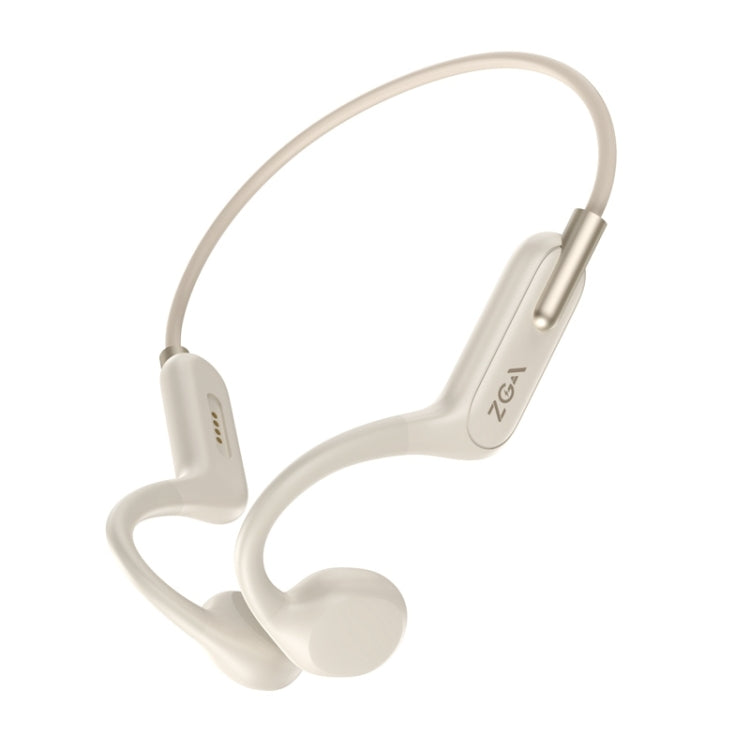 ZGA SP06 Waterproof Bone Conduction Bluetooth Sports Earphone(White) by ZGA