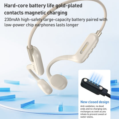 ZGA SP06 Waterproof Bone Conduction Bluetooth Sports Earphone(White) by ZGA