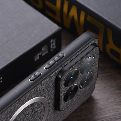 For Xiaomi Redmi Note 13 Pro+ CD Magsafe Magnetic Cloth Texture Phone Case(Dark Green) - Xiaomi Cases by buy2fix | Online Shopping UK | buy2fix