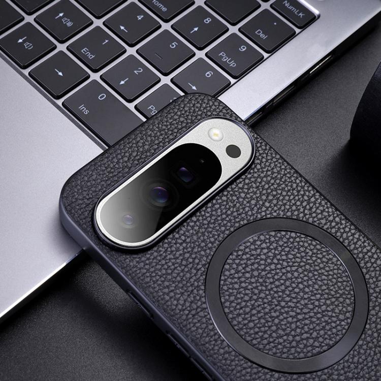 For Google Pixel 10 / 10 Pro CD Magsafe Magnetic Litchi Texture Phone Case(Blue) - Google Cases by buy2fix | Online Shopping UK | buy2fix