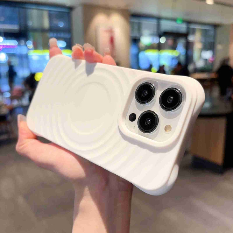 For iPhone 11 Pro Max MagSafe Magnetic Ring Texture TPU Phone Case(Khaki) by buy2fix