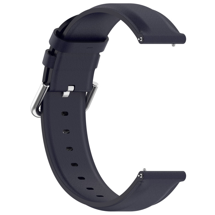 For CMF Watch Pro D395 / Watch Pro 2 22mm Round Tail Genuine Leather Watch Band(Navy Blue) - Watch Bands by buy2fix | Online Shopping UK | buy2fix