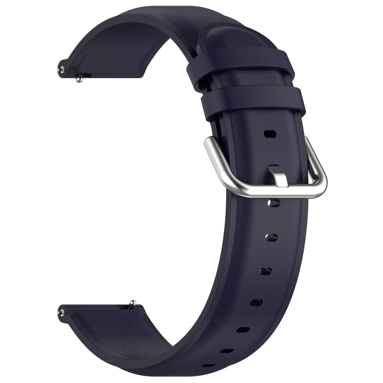For CMF Watch Pro D395 / Watch Pro 2 22mm Round Tail Genuine Leather Watch Band(Navy Blue) - Watch Bands by buy2fix | Online Shopping UK | buy2fix