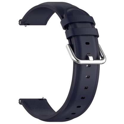 For CMF Watch Pro D395 / Watch Pro 2 22mm Round Tail Genuine Leather Watch Band(Navy Blue) - Watch Bands by buy2fix | Online Shopping UK | buy2fix