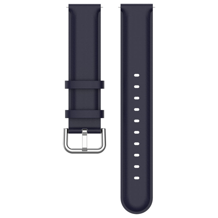 For CMF Watch Pro D395 / Watch Pro 2 22mm Round Tail Genuine Leather Watch Band(Navy Blue) - Watch Bands by buy2fix | Online Shopping UK | buy2fix