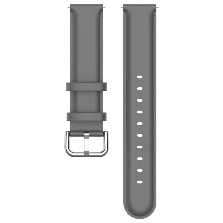 For CMF Watch Pro D395 / Watch Pro 2 22mm Round Tail Genuine Leather Watch Band(Grey) by buy2fix