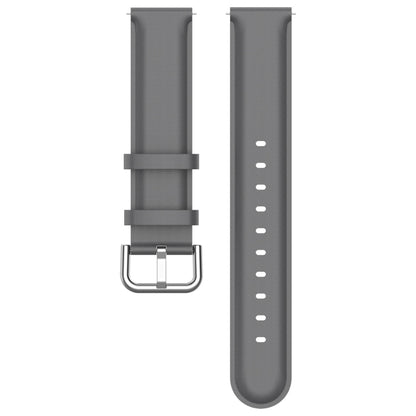For CMF Watch Pro D395 / Watch Pro 2 22mm Round Tail Genuine Leather Watch Band(Grey) by buy2fix
