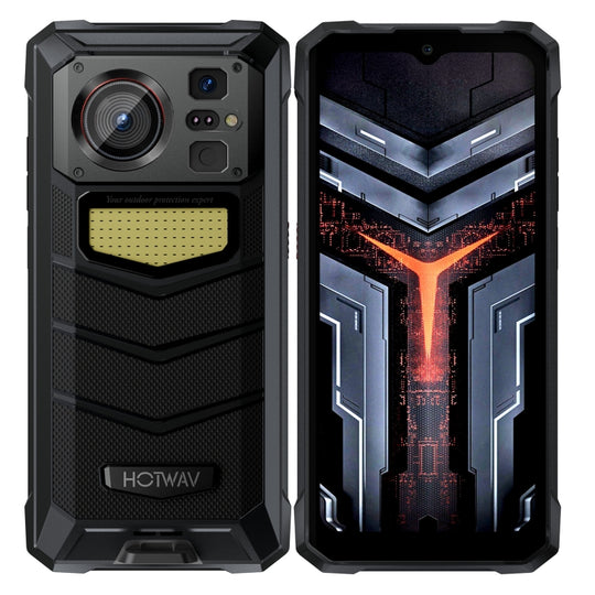 HOTWAV W11 Rugged Phone, 6GB+256GB, Night Vision, 20800mAh, 6.6 inch Android 13 MT8788 Octa Core, Network: 4G, OTG, Recording Call (Cosmic Black)