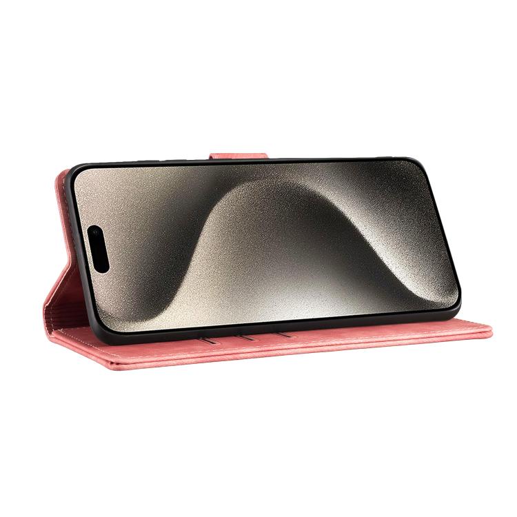 For iPhone Air Pen Heart Cat Embossed Leather Phone Case(Orange) - iPhone Air Cases by buy2fix | Online Shopping UK | buy2fix