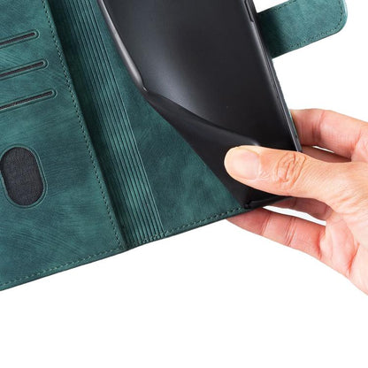 For iPhone Air Pen Heart Cat Embossed Leather Phone Case(Green) - iPhone Air Cases by buy2fix | Online Shopping UK | buy2fix