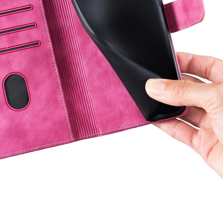 For iPhone Air Pen Heart Cat Embossed Leather Phone Case(Pink) - iPhone Air Cases by buy2fix | Online Shopping UK | buy2fix