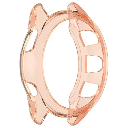 For Garmin Forerunner 165 / 165 Music Half Pack Hollow TPU Watch Protective Case(Transparent Pink) - Watch Cases by buy2fix | Online Shopping UK | buy2fix