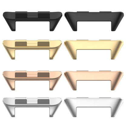 For Honor Band 9 1 Pair Stainless Steel Metal Watch Band Connector(Black) by buy2fix