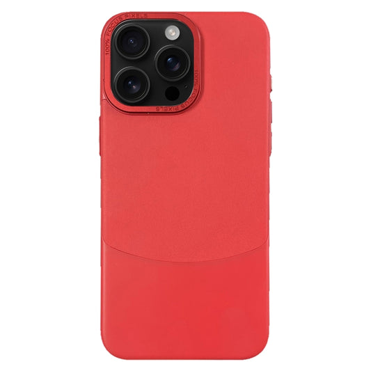 For iPhone 16 Pro Napa Texture PC + Leather Phone Case(Red) by buy2fix
