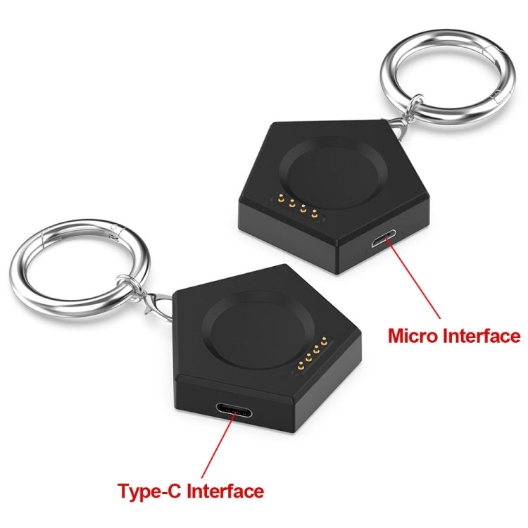 For OPPO Watch X / OnePlus Watch 2 Portable Smart Watch Charger(Black) by buy2fix