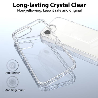 For iPhone 16e Scratchproof Acrylic TPU Phone Case(Transparent) by buy2fix