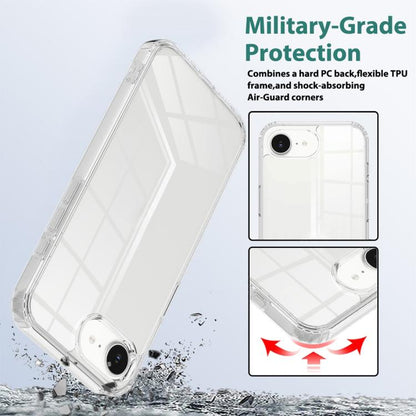 For iPhone 16e Scratchproof Acrylic TPU Phone Case(Transparent) by buy2fix
