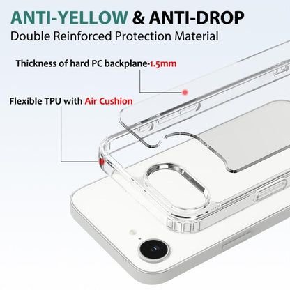 For iPhone 16e Scratchproof Acrylic TPU Phone Case(Transparent) by buy2fix
