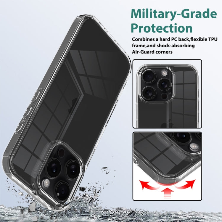For iPhone 16 Pro Max Scratchproof Acrylic TPU Phone Case(Transparent) by buy2fix