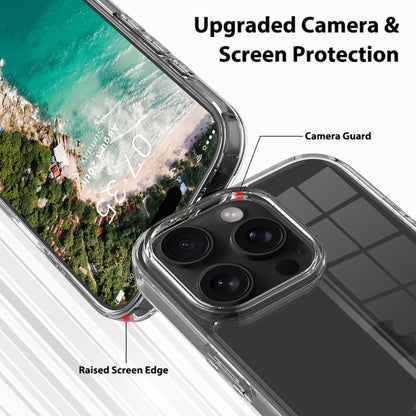 For iPhone 16 Pro Max Scratchproof Acrylic TPU Phone Case(Transparent) by buy2fix