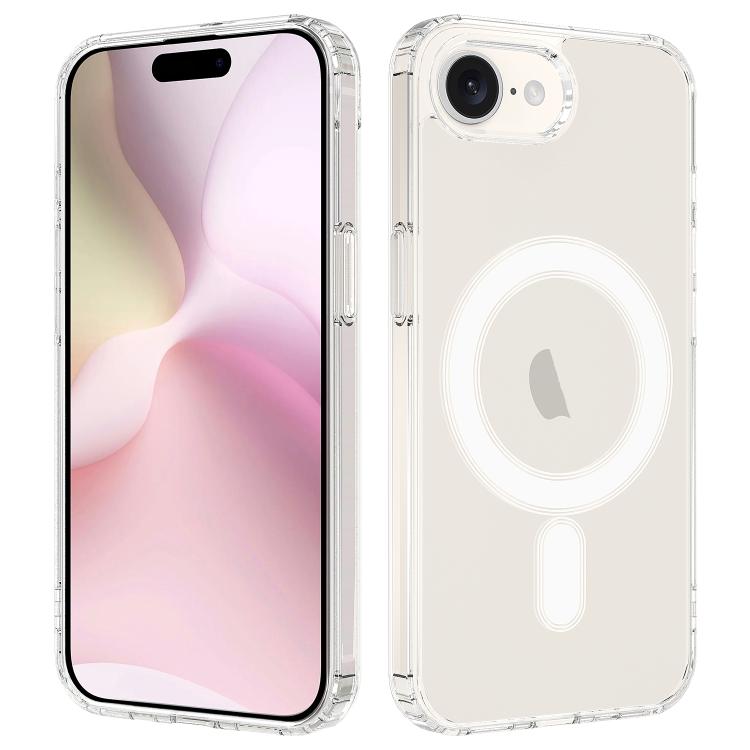 For iPhone 16e Magsafe Scratchproof Acrylic TPU Phone Case(Transparent) by buy2fix
