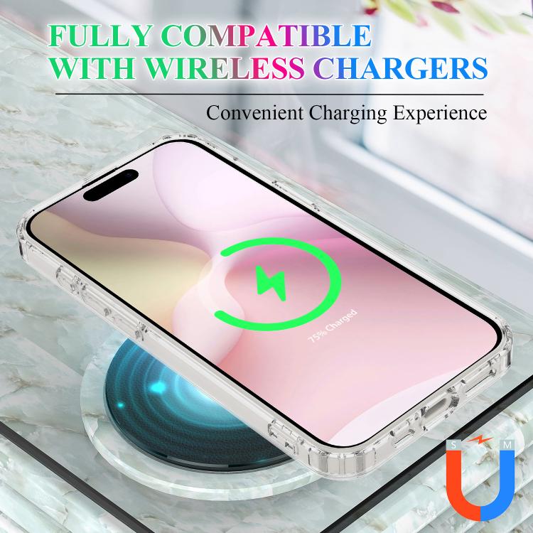 For iPhone 16e Magsafe Scratchproof Acrylic TPU Phone Case(Transparent) by buy2fix