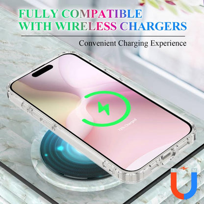 For iPhone 16e Magsafe Scratchproof Acrylic TPU Phone Case(Transparent) by buy2fix