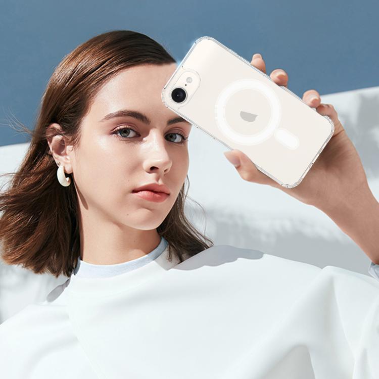 For iPhone 16e Magsafe Scratchproof Acrylic TPU Phone Case(Transparent) by buy2fix