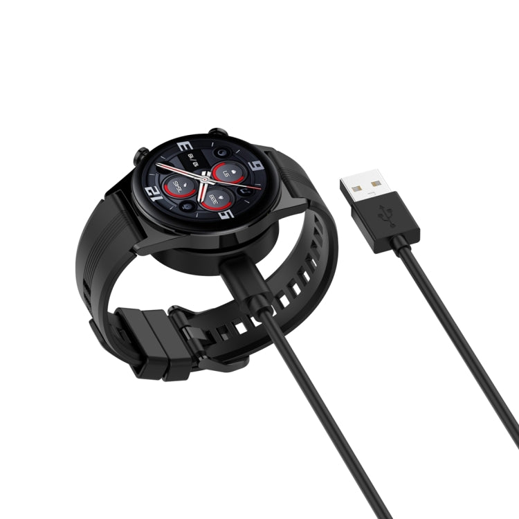 For Honor Watch GS 4 Smart Watch Magnetic Charging Cable, Style:Split(Black) by buy2fix