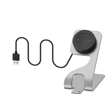 For Honor Watch 5 Portable Aluminum Alloy Magnetic Charger Holder with Chip Protection(Grey) by buy2fix