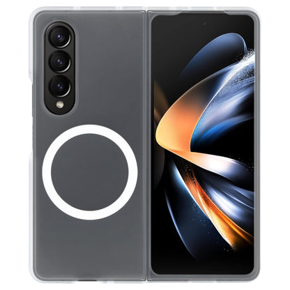 For Samsung Galaxy Z Fold4 MagSafe All-Inclusive Shockproof PC Phone Case(Transparent) by buy2fix