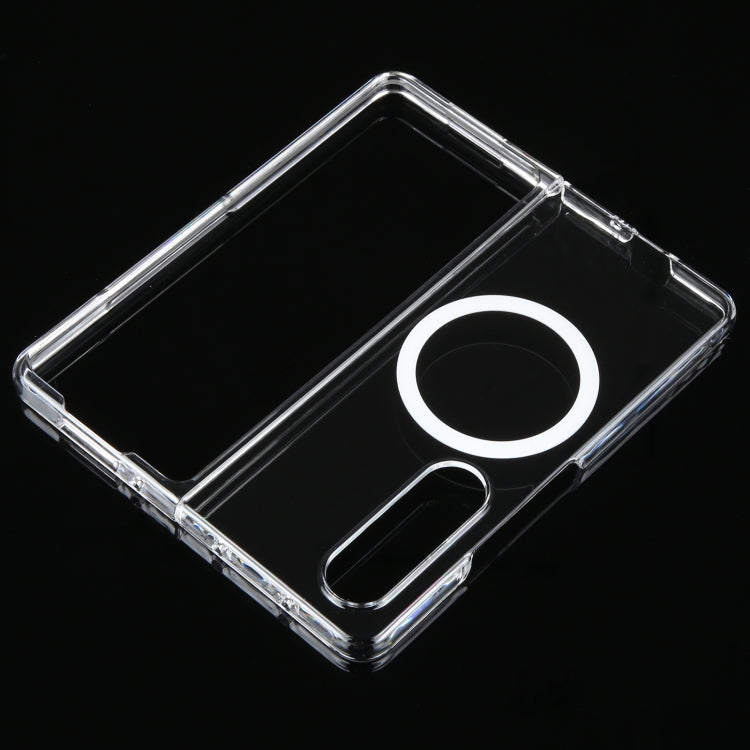For Samsung Galaxy Z Fold4 MagSafe All-Inclusive Shockproof PC Phone Case(Transparent) by buy2fix