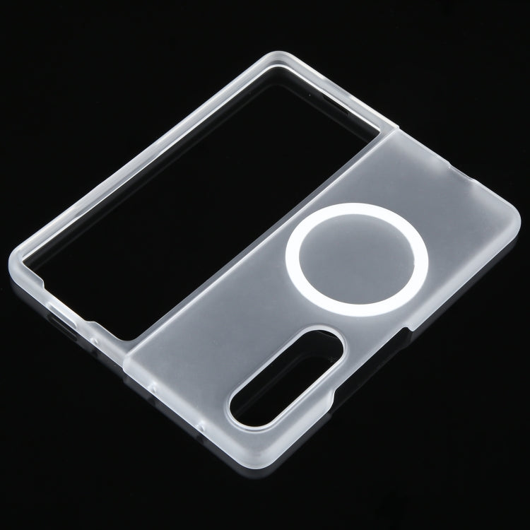 For Samsung Galaxy Z Fold4 MagSafe All-Inclusive Shockproof PC Phone Case(Transparent) by buy2fix
