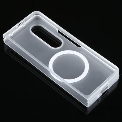 For Samsung Galaxy Z Fold4 MagSafe All-Inclusive Shockproof PC Phone Case(Transparent) by buy2fix