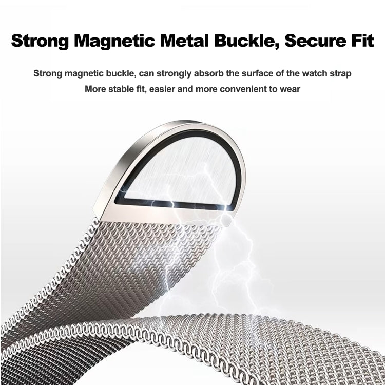 For Apple Watch SE 2023 44mm Two Color Milanese Loop Magnetic Watch Band(Pink Orange) by buy2fix