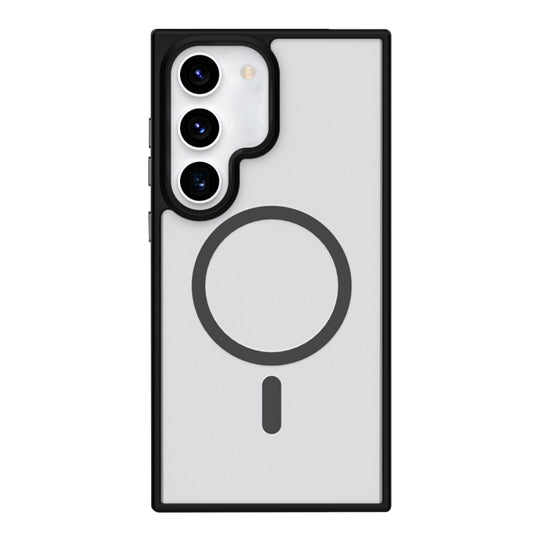 For Samsung Galaxy S23+ 5G Metal Button Skin Feel Matte MagSafe Shockproof Phone Case(Black)