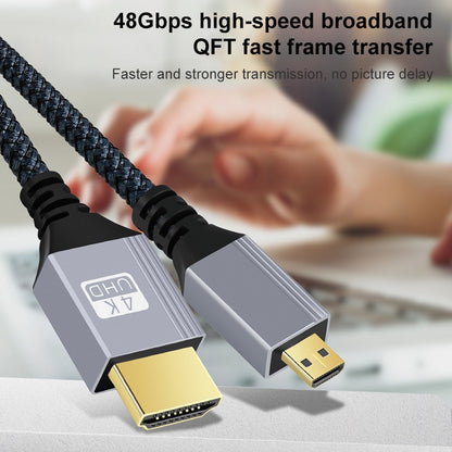 HDTV to Micro HDTV 4K 120Hz Computer Digital Camera HD Video Adapter Cable, Length:0.3m by buy2fix