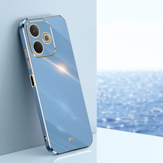 For OPPO A5 Pro 5G Global XINLI Straight Edge 6D Electroplate TPU Phone Case(Celestial Blue)