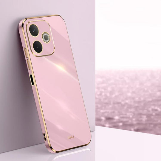 For OPPO A5 Pro 5G Global XINLI Straight Edge 6D Electroplate TPU Phone Case(Cherry Purple)