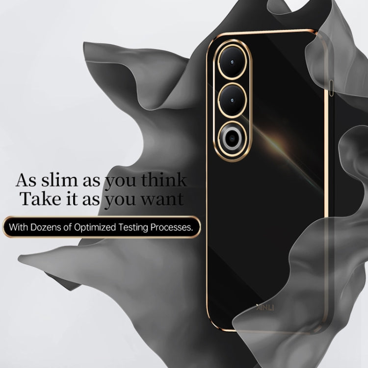 For OnePlus Ace 3V XINLI Straight 6D Plating Gold Edge TPU Phone Case(Hawthorn Red) - OnePlus Cases by XINLI | Online Shopping UK | buy2fix