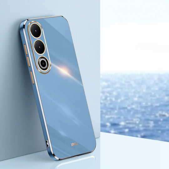 For OnePlus Ace 3V XINLI Straight 6D Plating Gold Edge TPU Phone Case(Celestial Blue)