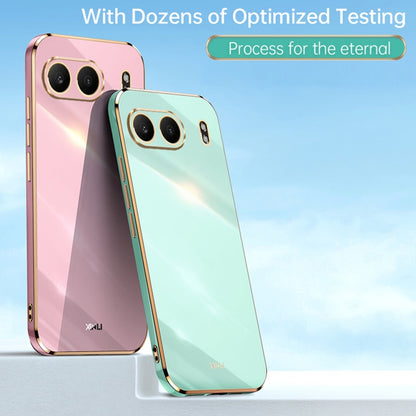 For OnePlus Nord 4 XINLI Straight 6D Plating Gold Edge TPU Phone Case(Celestial Blue) - Nord 4 Cases by XINLI | Online Shopping UK | buy2fix